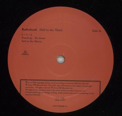 Radiohead Hail To The Thief - 1st - EX 2-LP vinyl record set (Double LP Album) UK R-H2LHA731726