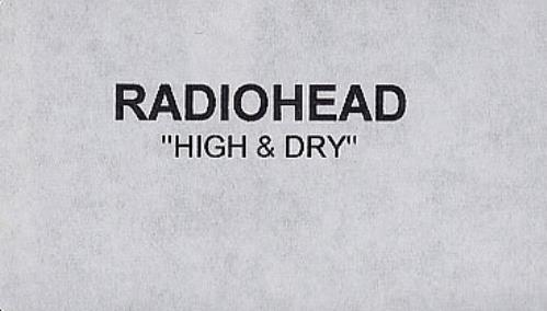 Radiohead High & Dry video (VHS or PAL or NTSC) UK R-HVIHI47293