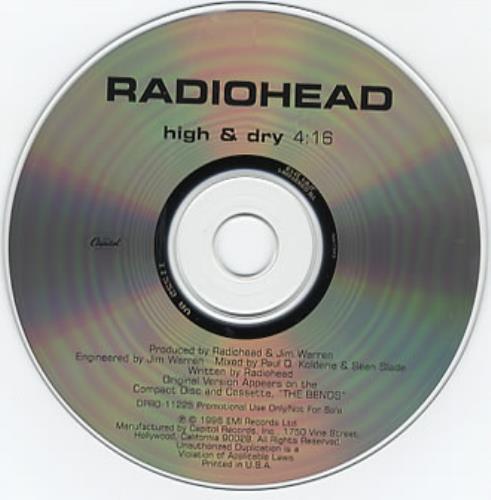 Radiohead High & Dry CD single (CD5 / 5") US R-HC5HI75610