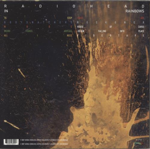 Radiohead In Rainbows - Black Vinyl vinyl LP album (LP record) UK R-HLPIN881295