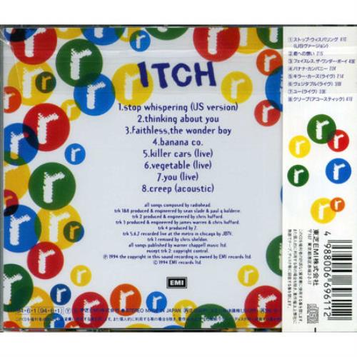 Radiohead Itch Tour Cd CD album (CDLP) Japanese R-HCDIT25968