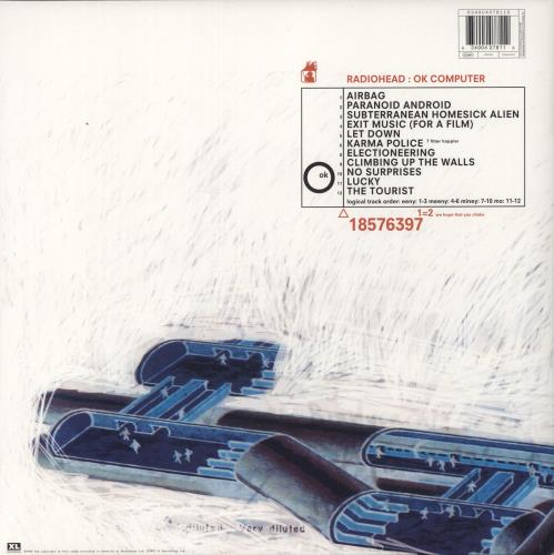 Radiohead OK Computer [2016 Edition] 2-LP vinyl record set (Double LP Album) UK R-H2LOK757307