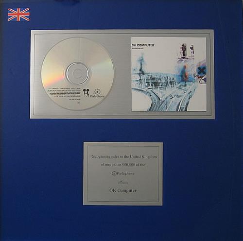 Radiohead OK Computer award disc UK R-HAWOK376905