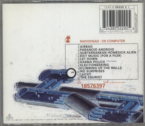 Radiohead Ok Computer CD album (CDLP) UK R-HCDOK89580