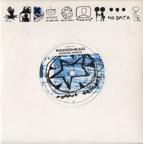 Radiohead Paranoid Android - Blue vinyl / EX 7" vinyl single (7 inch record / 45) UK R-H07PA253152