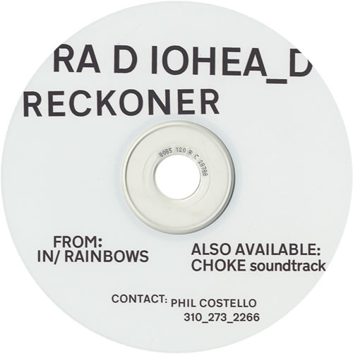 Radiohead Reckoner CD-R acetate US R-HCRRE454435