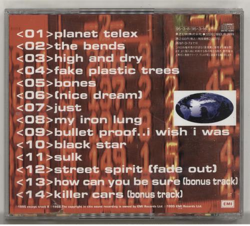 Radiohead The Bends + obi CD album (CDLP) Japanese R-HCDTH39704