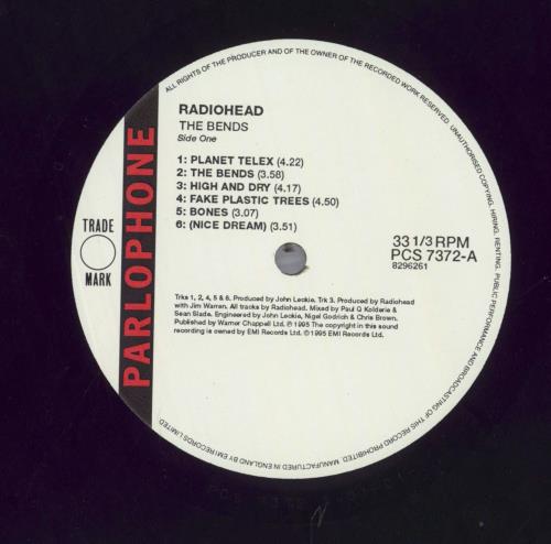 Radiohead The Bends - DUPLICATE vinyl LP album (LP record) UK R-HLPTH820963