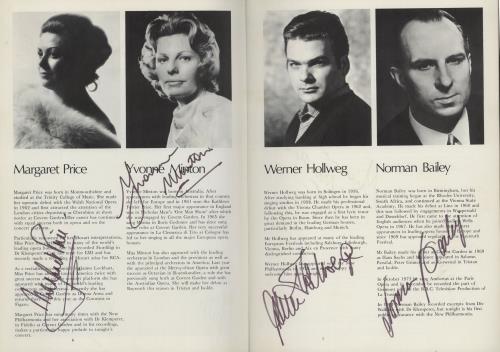 Rafael Kubelik Klemperer Commemoration Concert - Autographed tour programme UK 14UTRKL755286