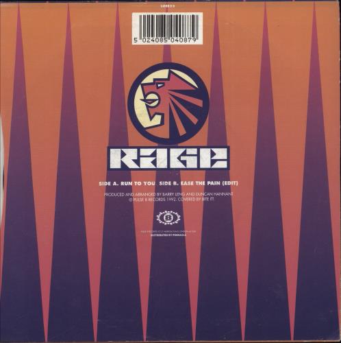 Rage (Pop) Run To You 7" vinyl single (7 inch record / 45) UK EGA07RU415771