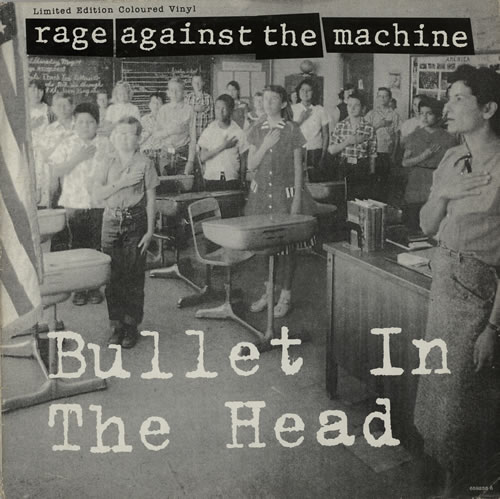 Rage Against The Machine Bullet In The Head - 'Coloured Vinyl' 12" vinyl picture disc (12 inch picture record) UK RAG2PBU17350
