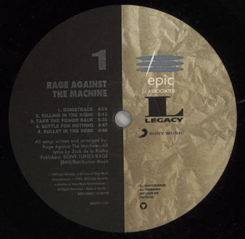 Rage Against The Machine Rage Against The Machine - 180gm vinyl LP album (LP record) UK RAGLPRA866995