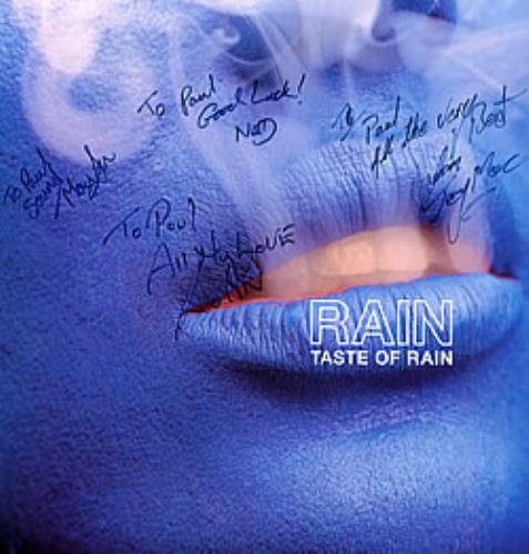 Rain (UK) Taste Of Rain - Autographed 12" vinyl single (12 inch record / Maxi-single) UK RAI12TA215418