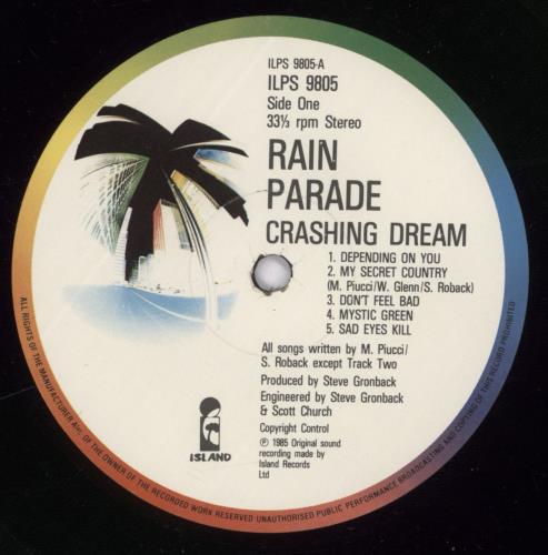 Rain Parade Crashing Dream vinyl LP album (LP record) UK RNPLPCR342713