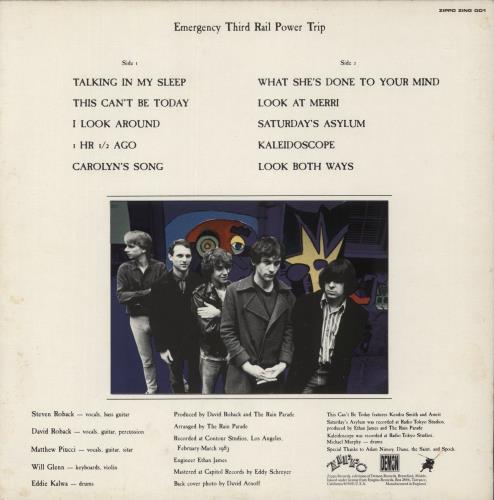Rain Parade Emergency Third Rail Power Trip vinyl LP album (LP record) UK RNPLPEM177753