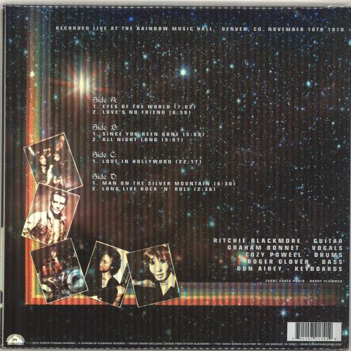 Rainbow Denver 1979 Down To Earth Tour - Red Vinyl 2-LP vinyl record set (Double LP Album) US RBO2LDE695695