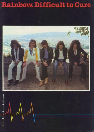 Rainbow Difficult To Cure tour programme UK RBOTRDI164973