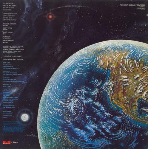 Rainbow Down To Earth + merch insert - EX vinyl LP album (LP record) UK RBOLPDO804135