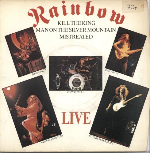 Rainbow Live EP  - Picture Sleeve 7" vinyl single (7 inch record / 45) UK RBO07LI549968