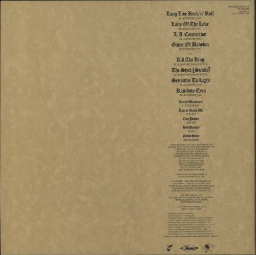 Rainbow Long Live Rock 'N' Roll - 1st + Insert - NM vinyl LP album (LP record) UK RBOLPLO578231