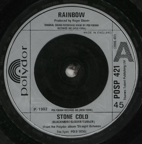 Rainbow Stone Cold 7" vinyl single (7 inch record / 45) UK RBO07ST70343
