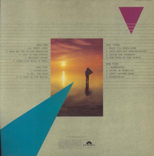 Rainbow The Best Of Rainbow 2-LP vinyl record set (Double LP Album) UK RBO2LTH316762