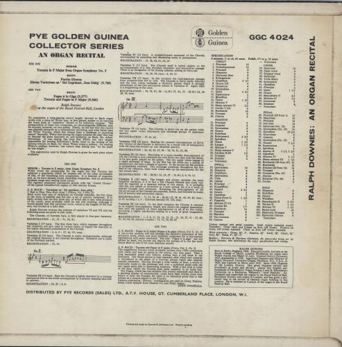 Ralph Downes An Organ Recital vinyl LP album (LP record) UK 2P6LPAN760976