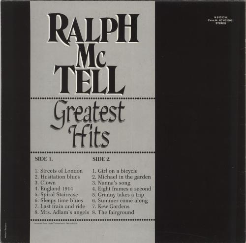 Ralph McTell Greatest Hits vinyl LP album (LP record) Belgian 7RMLPGR708596