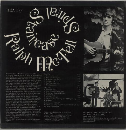 Ralph McTell Spiral Staircase - 1st vinyl LP album (LP record) UK 7RMLPSP646957