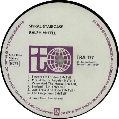 Ralph McTell Spiral Staircase - 1st vinyl LP album (LP record) UK 7RMLPSP646957