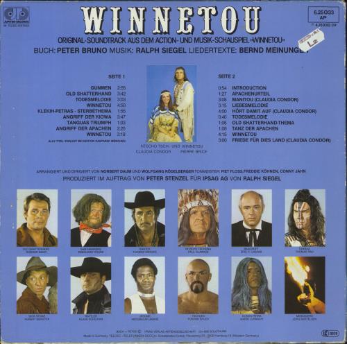 Ralph Siegel Winnetou vinyl LP album (LP record) German 597LPWI818297