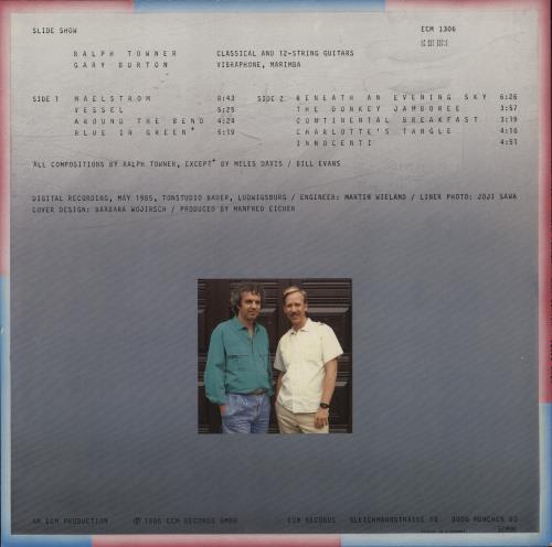 Ralph Towner Slide Show vinyl LP album (LP record) German RT4LPSL892505