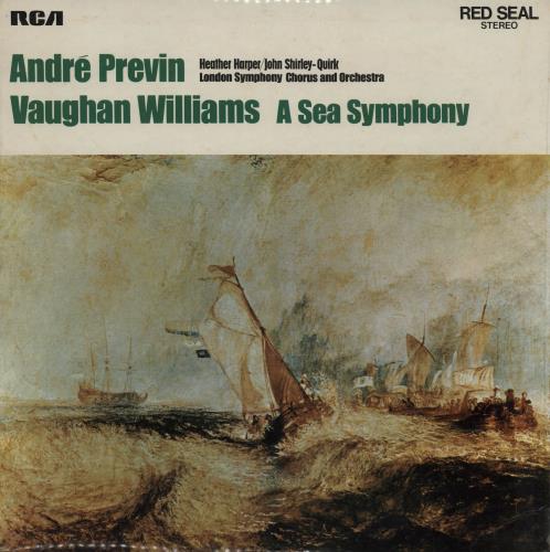 Ralph Vaughan Williams A Sea Symphony vinyl LP album (LP record) UK VB7LPAS760529