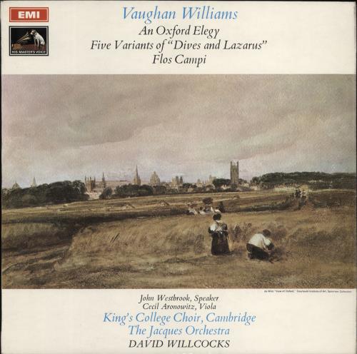 Ralph Vaughan Williams An Oxford Elegy, Flos Campi, Five Variants Of "Dives And Lazarus" vinyl LP album (LP record) UK VB7LPAN767390