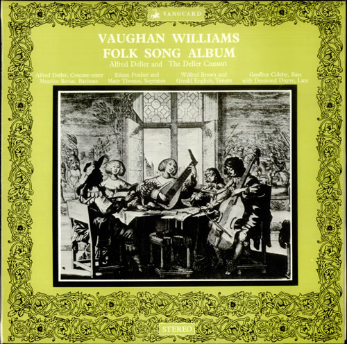 Ralph Vaughan Williams Folk Song Album vinyl LP album (LP record) UK VB7LPFO532911