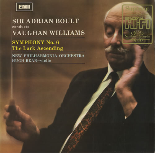 Ralph Vaughan Williams Symphony No. 6 - Nimbus Supercut vinyl LP album (LP record) UK VB7LPSY501362