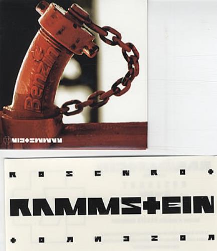 Rammstein Benzin + Sticker CD single (CD5 / 5") Mexican RMMC5BE340678
