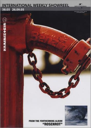Rammstein Benzin DVD US RMMDDBE359474