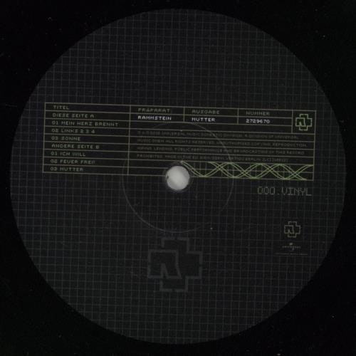 Rammstein Mutter - 180gm Vinyl 2-LP vinyl record set (Double LP Album) UK RMM2LMU867967