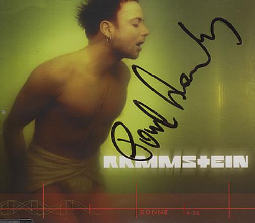 Rammstein Sonne - Autographed CD single (CD5 / 5") Mexican RMMC5SO378529