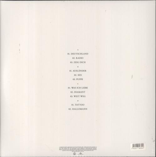 Rammstein Untitled - 180 Gram Black Vinyl + 6 Art Prints - Sealed 2-LP vinyl record set (Double LP Album) UK RMM2LUN852721