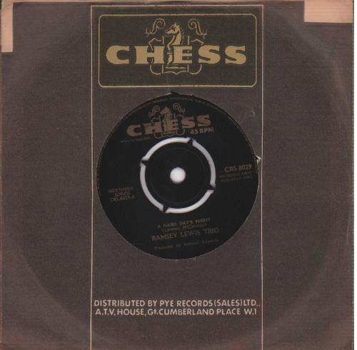 Ramsey Lewis A Hard Day's Night 7" vinyl single (7 inch record / 45) UK RB807AH644708