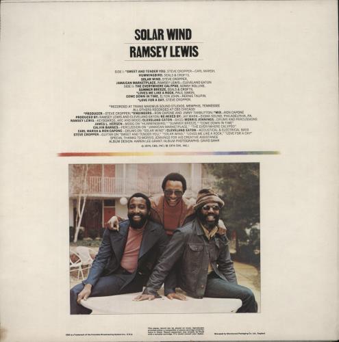 Ramsey Lewis Solar Wind vinyl LP album (LP record) UK RB8LPSO616756