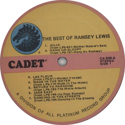 Ramsey Lewis The Best Of Ramsey Lewis vinyl LP album (LP record) US RB8LPTH663385