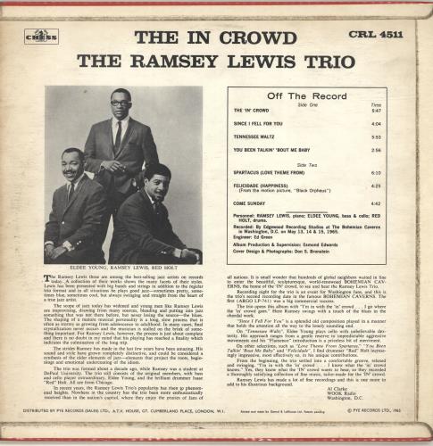 Ramsey Lewis The In Crowd vinyl LP album (LP record) UK RB8LPTH692363
