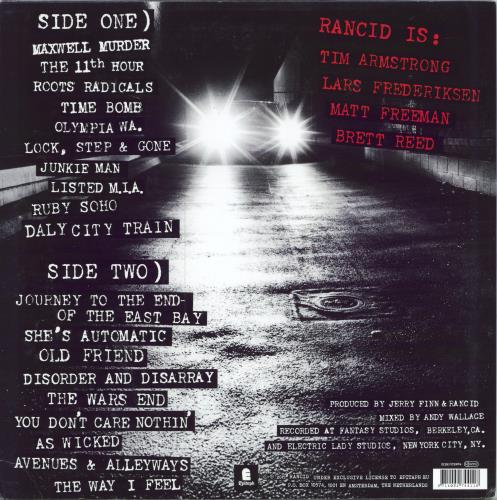 Rancid And Out Come The Wolves - 180gm Vinyl - EX vinyl LP album (LP record) Dutch RCDLPAN788066