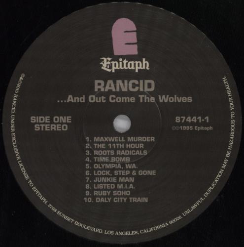 Rancid And Out Come The Wolves - Shrink vinyl LP album (LP record) US RCDLPAN820493