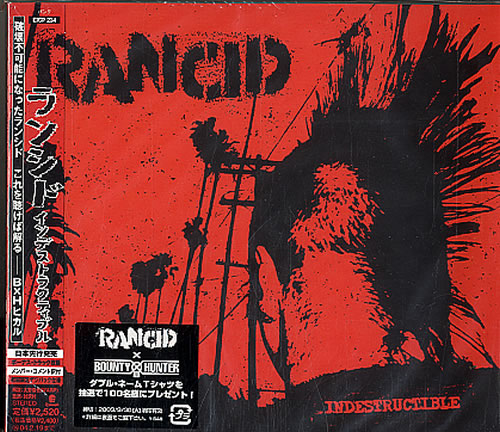 Rancid Indestructible CD album (CDLP) Japanese RCDCDIN371212