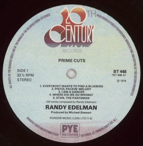 Randy Edelman Prime Cuts vinyl LP album (LP record) UK RKQLPPR868024