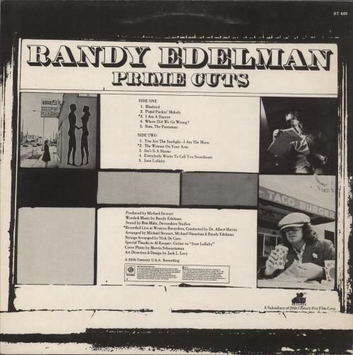 Randy Edelman Prime Cuts vinyl LP album (LP record) UK RKQLPPR868024